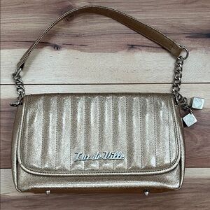Lux de Ville Shimmering Gold Shoulder Bag